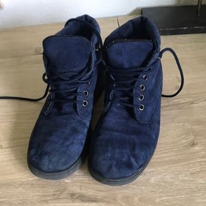 Vintage Blondo Blue Suede Boots